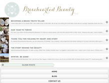 Tablet Screenshot of braveheartedbeauty.com